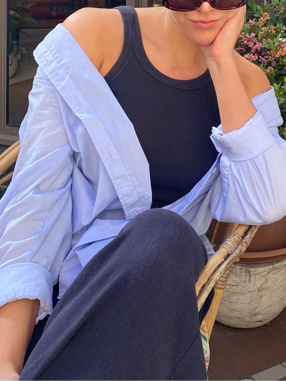 Light Blue Button Down - Oversized